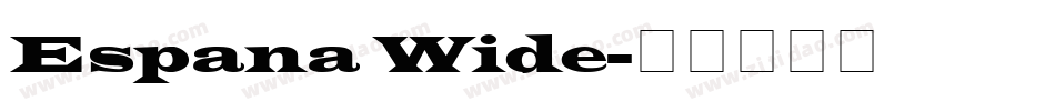 Espana Wide字体转换